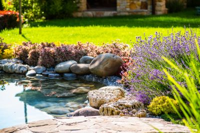 Products For Garden Pond Installations in use